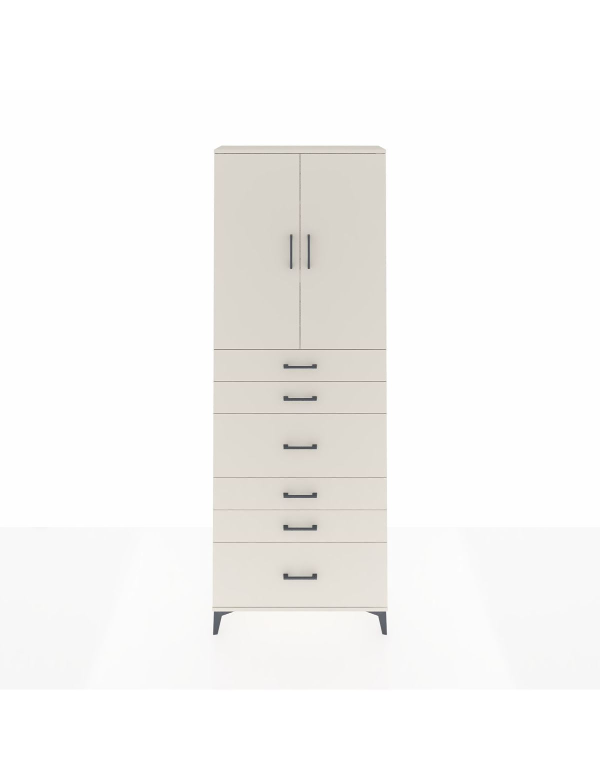 Arges Dolap 3 Raflı 6 Çekmeceli 2 Kapaklı 88x30x243 Aytaşı-Aytaşı