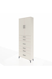 Arges Dolap 3 Raflı 6 Çekmeceli 2 Kapaklı 88x30x243 Aytaşı-Aytaşı