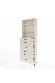 Arges Dolap 3 Raflı 6 Çekmeceli 88x30x243 Aytaşı-Aytaşı