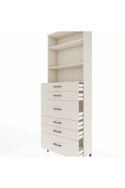 Arges Dolap 3 Raflı 6 Çekmeceli 88x30x243 Aytaşı-Aytaşı