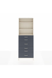 Arges Dolap 3 Raflı 6 Çekmeceli 88x30x243 Aytaşı-Antrasit