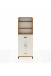 Arges Dolap 5 Raflı 2 Çekmeceli 2 Kapaklı 88x30x243 Çam-Aytaşı