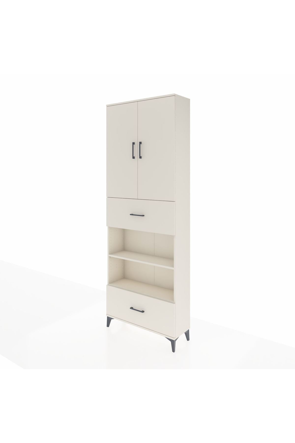 Arges Dolap 5 Raflı 2 Çekmeceli 2 Kapaklı 88x30x243 Aytaşı-Aytaşı