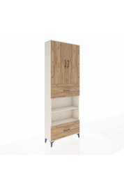 Arges Dolap 5 Raflı 2 Çekmeceli 2 Kapaklı 88x30x243 Aytaşı-Çam