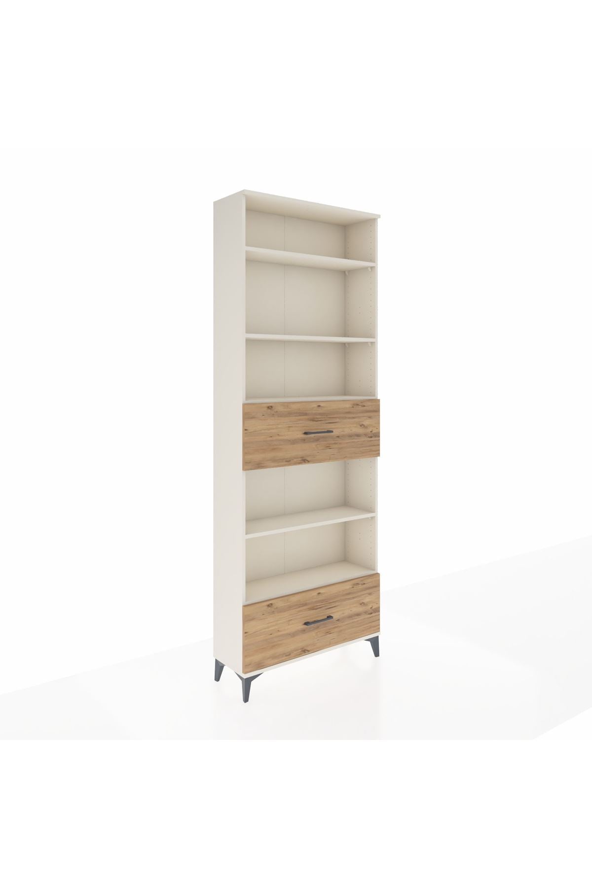 Arges Dolap 5 Raflı 2 Çekmeceli 88x30x243 Aytaşı-Çam