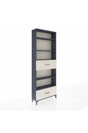 Arges Dolap 5 Raflı 2 Çekmeceli 88x30x243 Antrasit-Aytaşı