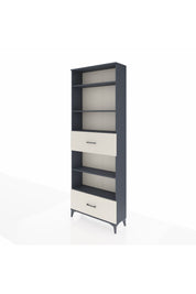 Arges Dolap 5 Raflı 2 Çekmeceli 88x30x243 Antrasit-Aytaşı