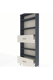 Arges Dolap 5 Raflı 2 Çekmeceli 88x30x243 Antrasit-Aytaşı