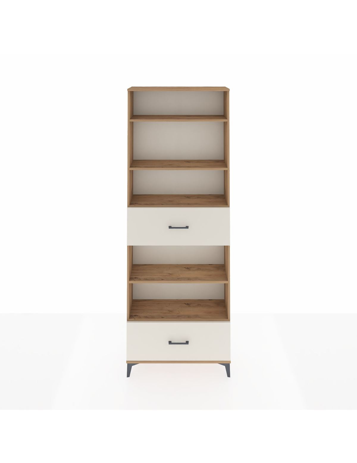 Arges Dolap 5 Raflı 2 Çekmeceli 88x30x243 Çam-Aytaşı