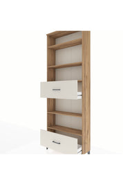 Arges Dolap 5 Raflı 2 Çekmeceli 88x30x243 Çam-Aytaşı