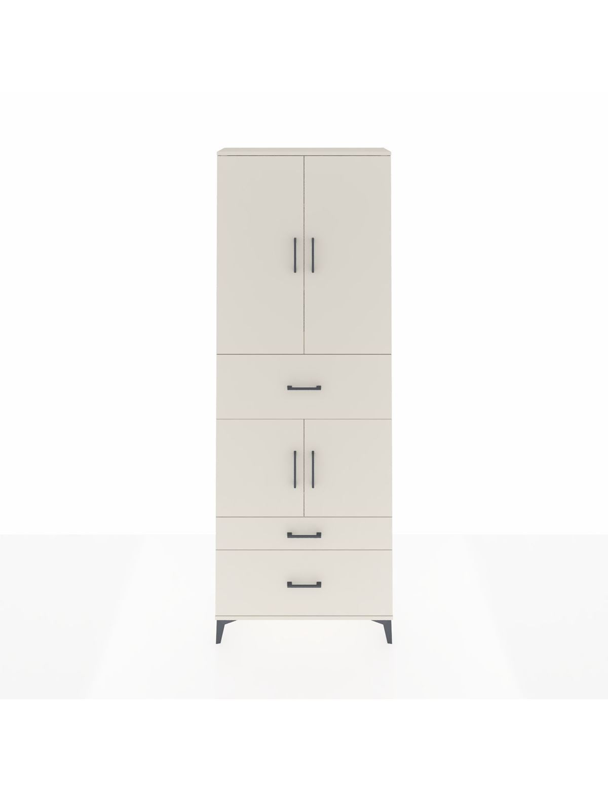 Arges Dolap 4 Raflı 3 Çekmeceli 4 Kapaklı 88x30x243 Aytaşı-Aytaşı