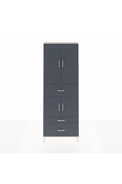 Arges Dolap 4 Raflı 3 Çekmeceli 4 Kapaklı 88x30x243 Aytaşı-Antrasit