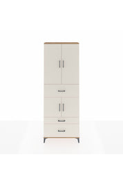 Arges Dolap 4 Raflı 3 Çekmeceli 4 Kapaklı 88x30x243 Çam-Aytaşı