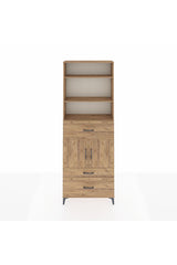 Arges Dolap 4 Raflı 3 Çekmeceli 2 Kapaklı 88x30x243