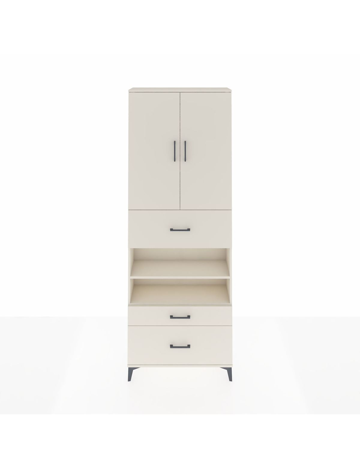 Arges Dolap 5 Raflı 3 Çekmeceli 2 Kapaklı 88x30x243 Aytaşı-Aytaşı