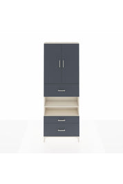 Arges Dolap 5 Raflı 3 Çekmeceli 2 Kapaklı 88x30x243 Aytaşı-Antrasit