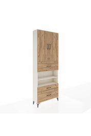 Arges Dolap 5 Raflı 3 Çekmeceli 2 Kapaklı 88x30x243 Aytaşı-Çam