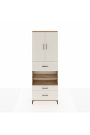 Arges Dolap 5 Raflı 3 Çekmeceli 2 Kapaklı 88x30x243 Çam-Aytaşı