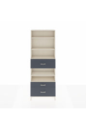 Arges Dolap 5 Raflı 3 Çekmeceli 88x30x243 Aytaşı-Antrasit