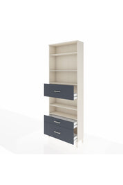 Arges Dolap 5 Raflı 3 Çekmeceli 88x30x243 Aytaşı-Antrasit