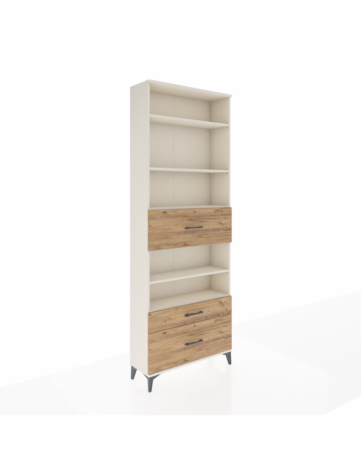 Arges Dolap 5 Raflı 3 Çekmeceli 88x30x243 Aytaşı-Çam