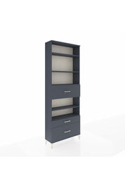 Arges Dolap 5 Raflı 3 Çekmeceli 88x30x243 Antrasit-Antrasit