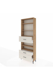 Arges Dolap 5 Raflı 3 Çekmeceli 88x30x243 Çam-Aytaşı