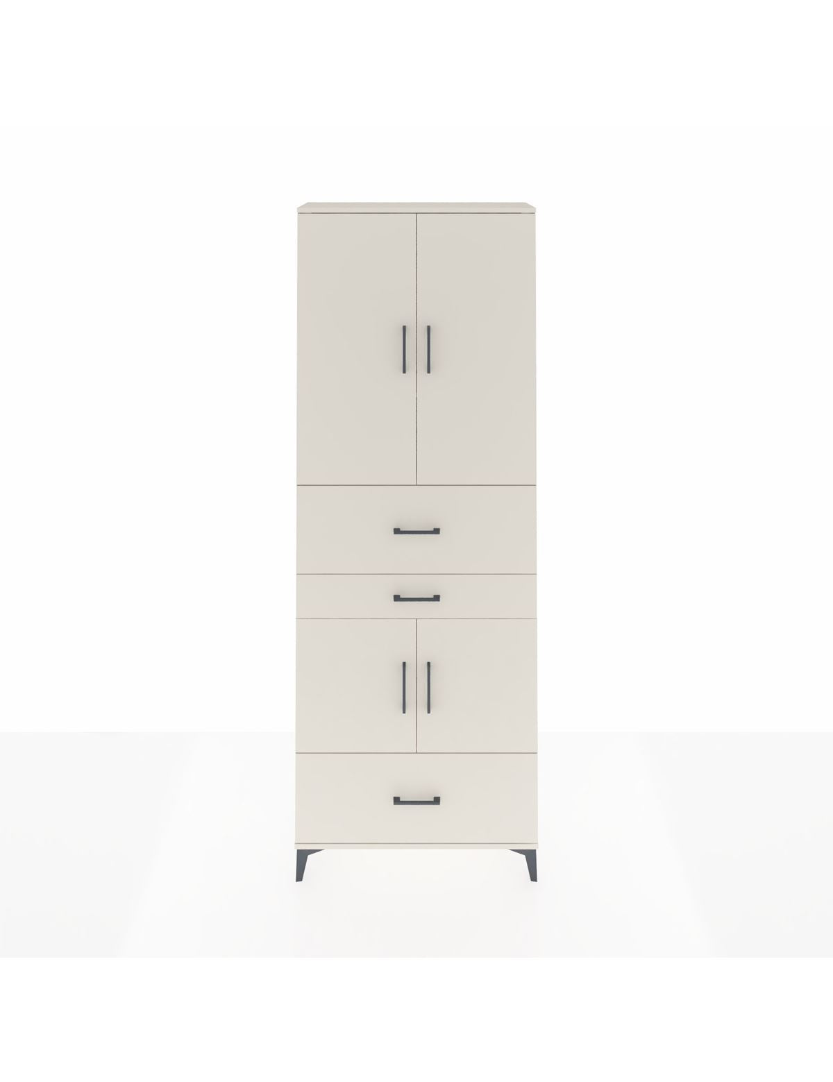 Arges Dolap 4 Raflı 3 Çekmeceli 4 Kapaklı 88x30x243 Aytaşı-Aytaşı