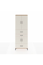 Arges Dolap 4 Raflı 3 Çekmeceli 4 Kapaklı 88x30x243 Çam-Aytaşı