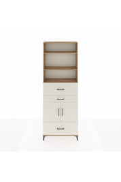 Arges Dolap 4 Raflı 3 Çekmeceli 2 Kapaklı 88x30x243 Çam-Aytaşı
