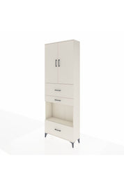 Arges Dolap 4 Raflı 3 Çekmeceli 2 Kapaklı 88x30x243 Aytaşı-Aytaşı