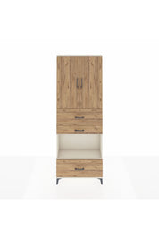 Arges Dolap 4 Raflı 3 Çekmeceli 2 Kapaklı 88x30x243 Aytaşı-Çam