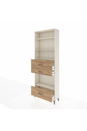 Arges Dolap 4 Raflı 3 Çekmeceli 88x30x243 Aytaşı-Çam