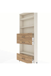 Arges Dolap 4 Raflı 3 Çekmeceli 88x30x243 Aytaşı-Çam