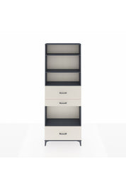 Arges Dolap 4 Raflı 3 Çekmeceli 88x30x243 Antrasit-Aytaşı