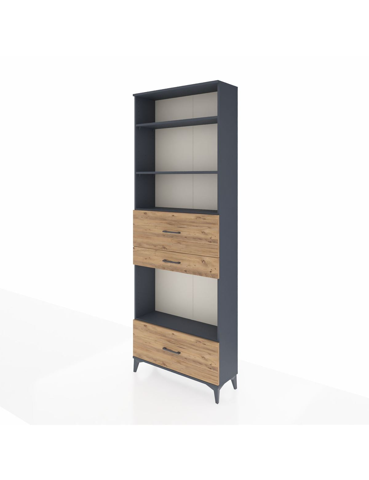 Arges Dolap 4 Raflı 3 Çekmeceli 88x30x243 - S33M174V6A