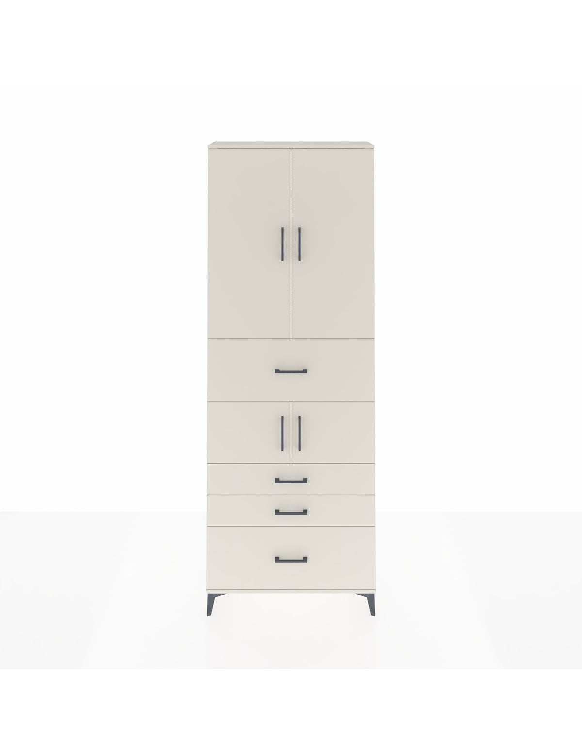 Arges Dolap 4 Raflı 4 Çekmeceli 4 Kapaklı 88x30x243 Aytaşı-Aytaşı