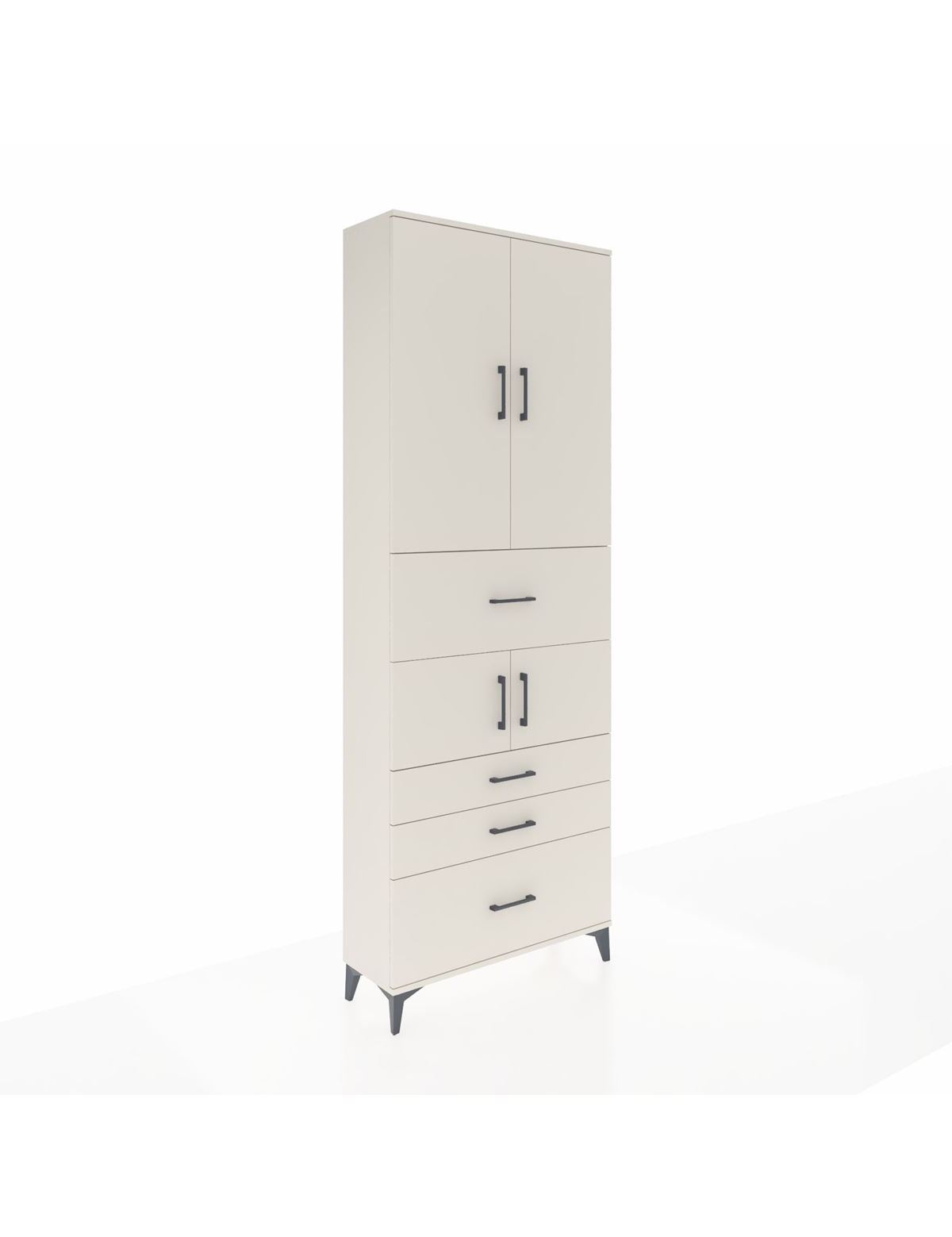 Arges Dolap 4 Raflı 4 Çekmeceli 4 Kapaklı 88x30x243 Aytaşı-Aytaşı