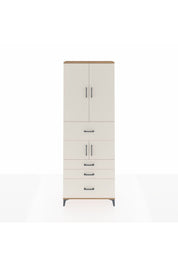 Arges Dolap 4 Raflı 4 Çekmeceli 4 Kapaklı 88x30x243 Çam-Aytaşı