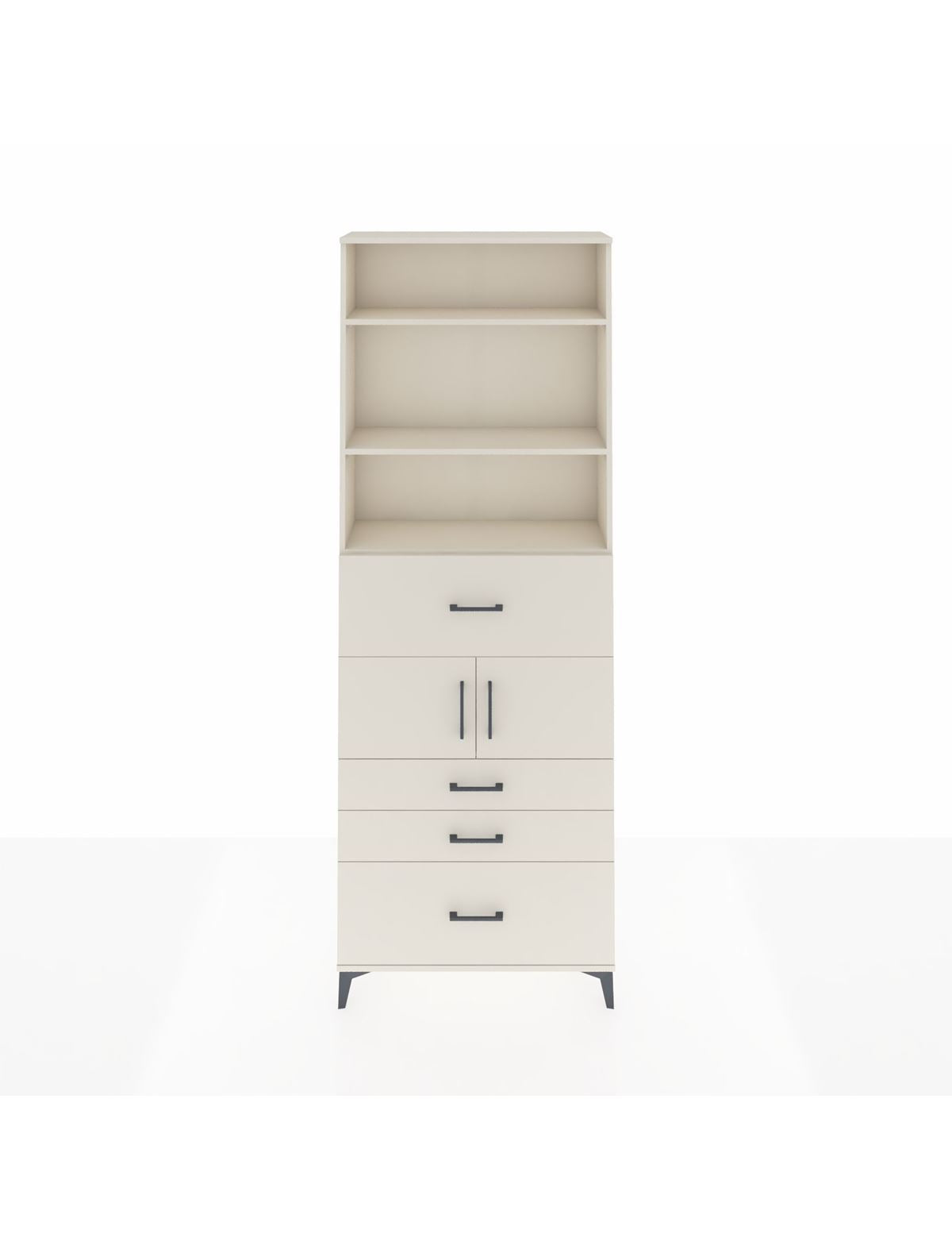 Arges Dolap 4 Raflı 4 Çekmeceli 2 Kapaklı 88x30x243 Aytaşı-Aytaşı