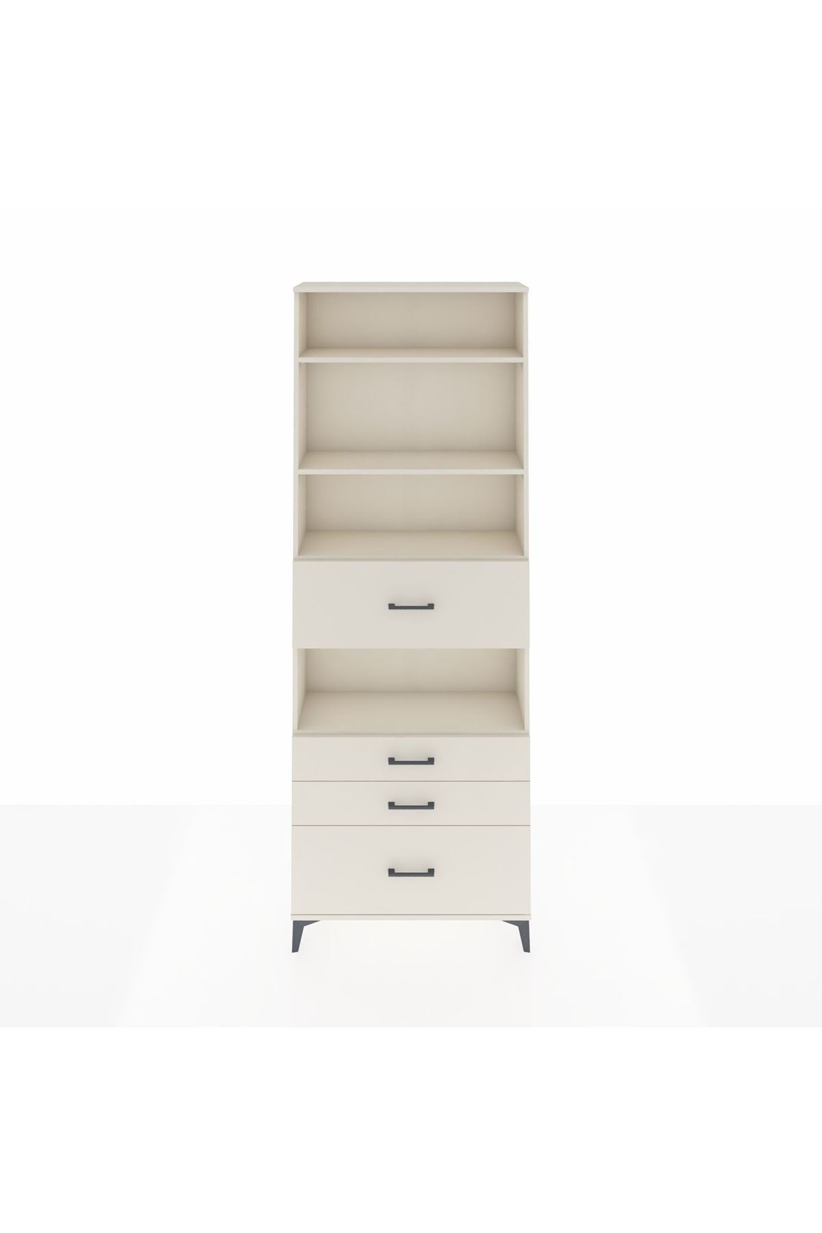 Arges Dolap 4 Raflı 4 Çekmeceli 88x30x243 Aytaşı-Aytaşı