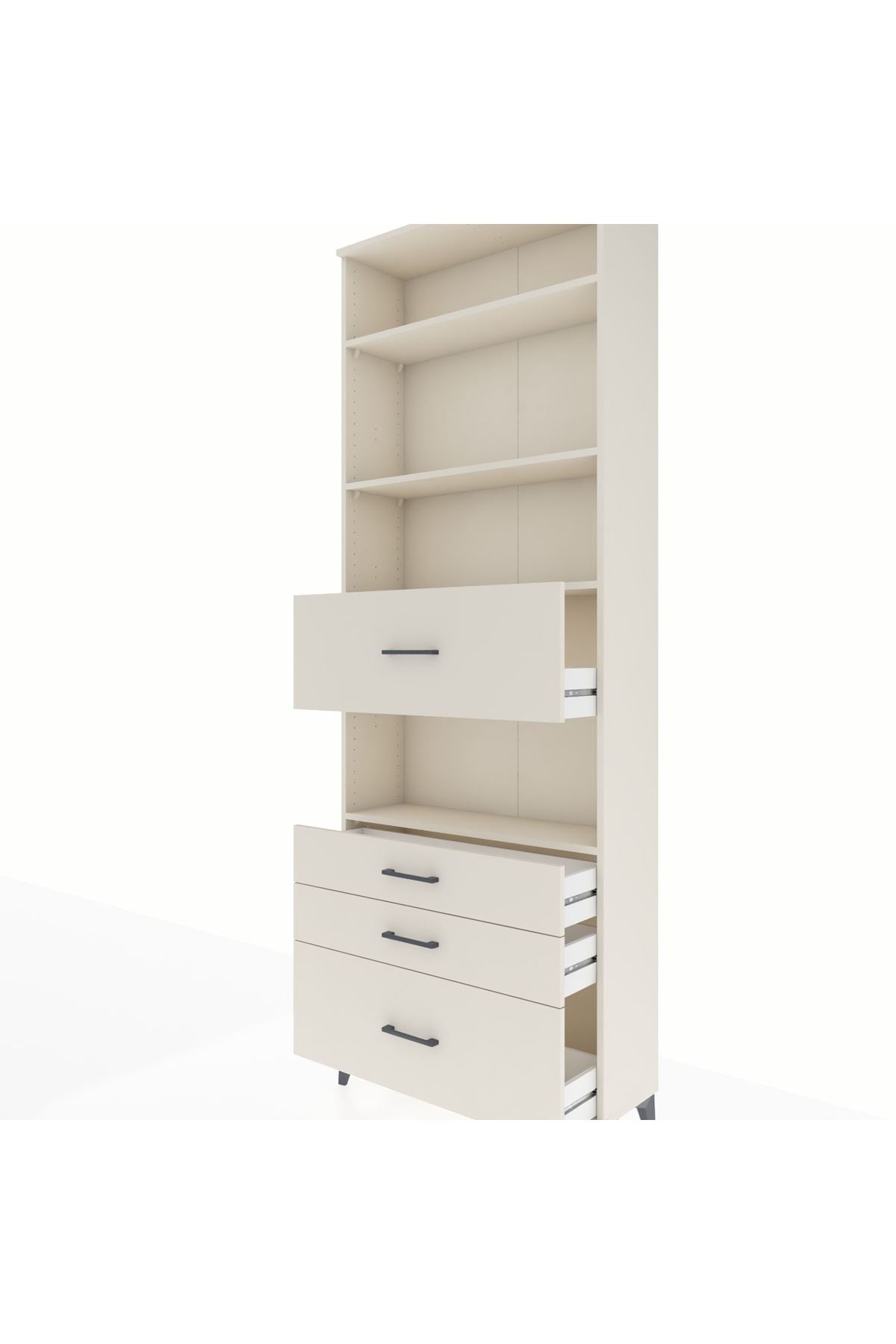 Arges Dolap 4 Raflı 4 Çekmeceli 88x30x243 Aytaşı-Aytaşı