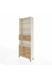 Arges Dolap 4 Raflı 4 Çekmeceli 88x30x243 Aytaşı-Çam