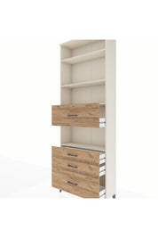 Arges Dolap 4 Raflı 4 Çekmeceli 88x30x243 Aytaşı-Çam