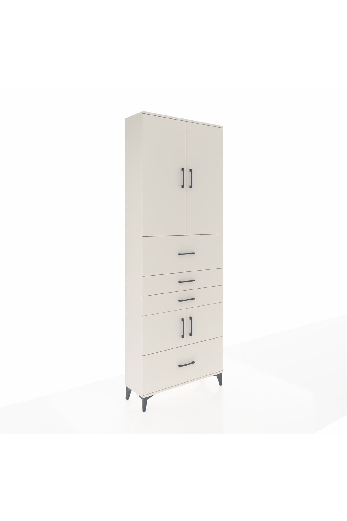 Arges Dolap 4 Raflı 4 Çekmeceli 4 Kapaklı 88x30x243 Aytaşı-Aytaşı