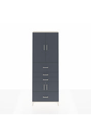 Arges Dolap 4 Raflı 4 Çekmeceli 4 Kapaklı 88x30x243 Aytaşı-Antrasit