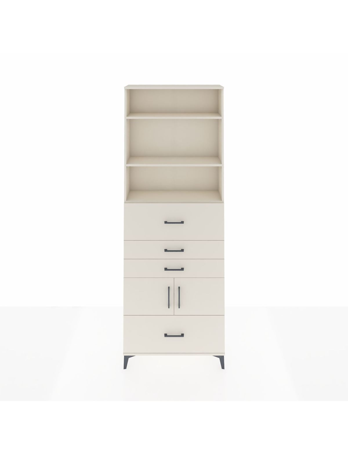 Arges Dolap 4 Raflı 4 Çekmeceli 2 Kapaklı 88x30x243 Aytaşı-Aytaşı