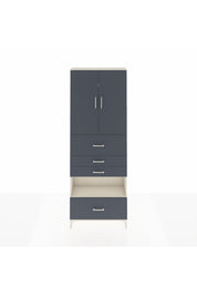 Arges Dolap 4 Raflı 4 Çekmeceli 2 Kapaklı 88x30x243 Aytaşı-Antrasit