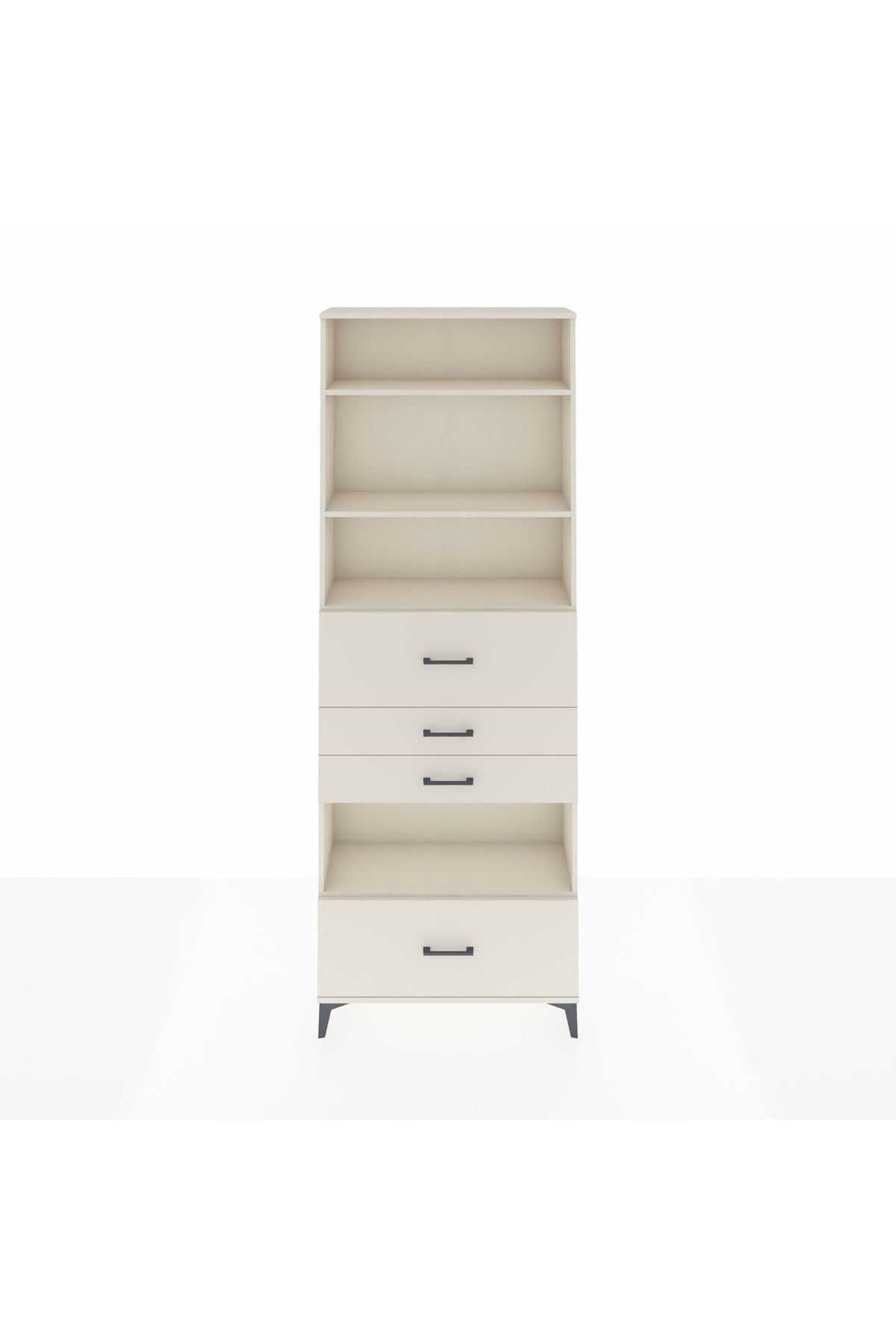 Arges Dolap 4 Raflı 4 Çekmeceli 88x30x243 Aytaşı-Aytaşı