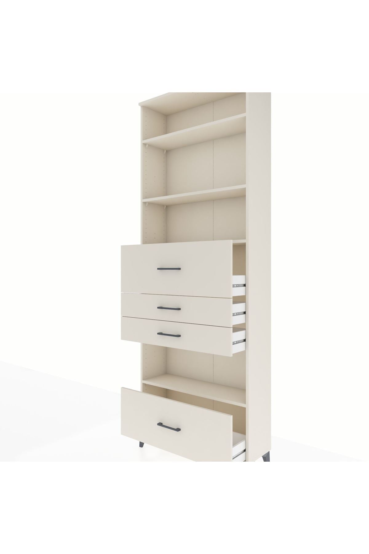 Arges Dolap 4 Raflı 4 Çekmeceli 88x30x243 Aytaşı-Aytaşı